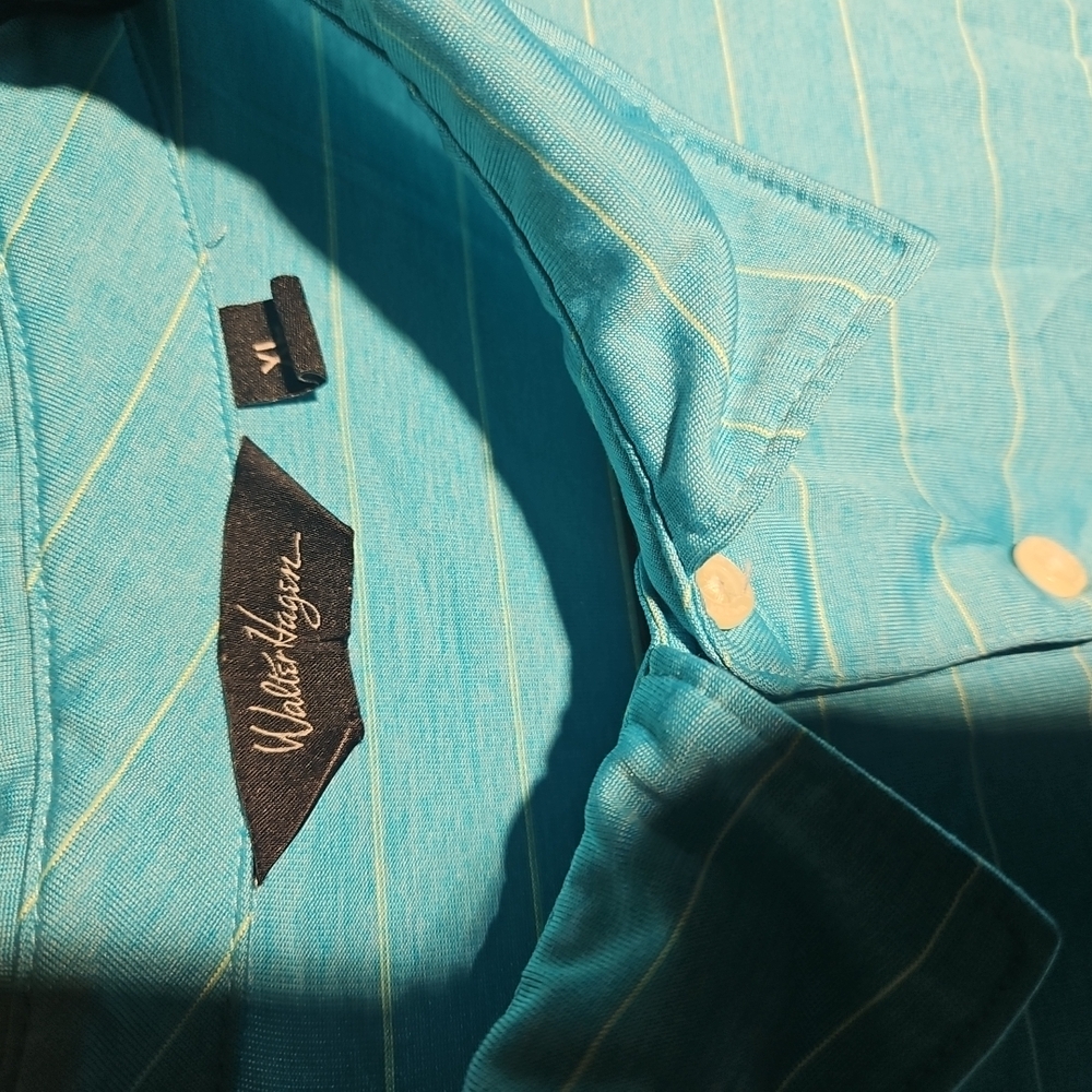 Valentino Turquoise Striped Shirt